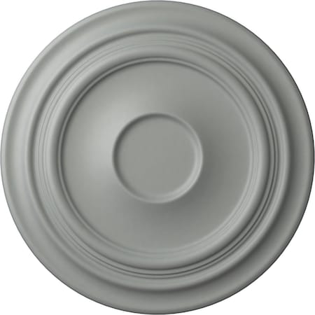 Ekena Millwork Traditional Ceiling Medallion (Fits Canopies up to 5 1/2"), 24 3/8"OD x 1 1/2"P, Primed White CM24TR
